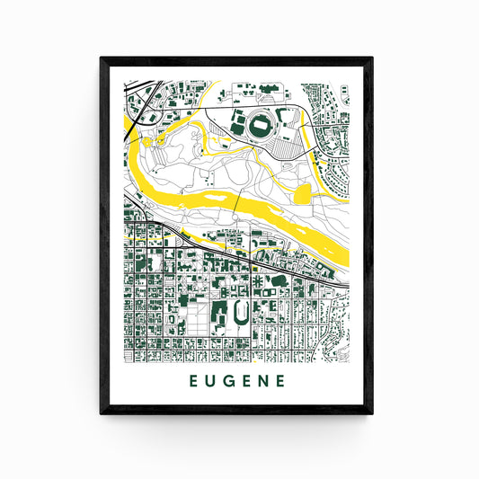 Eugene Oregon Map
