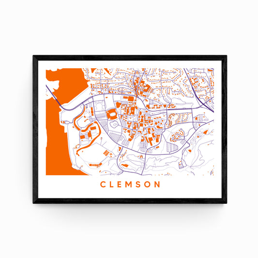 Clemson SC Map
