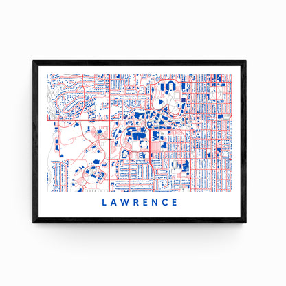 Lawrence Kansas Map