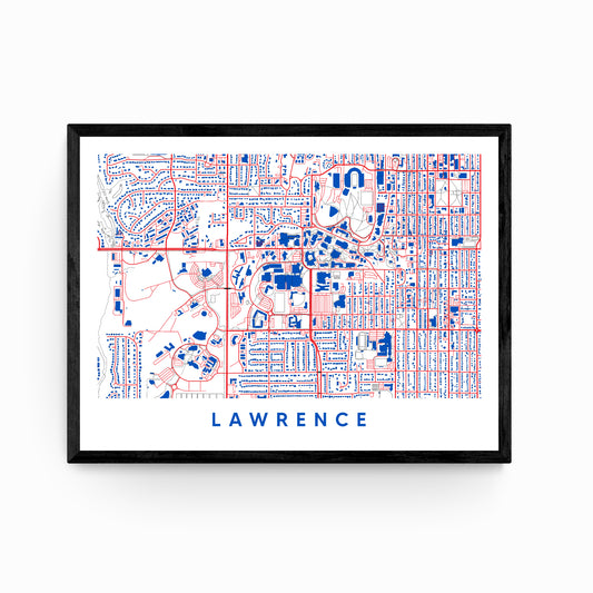 Lawrence Kansas Map