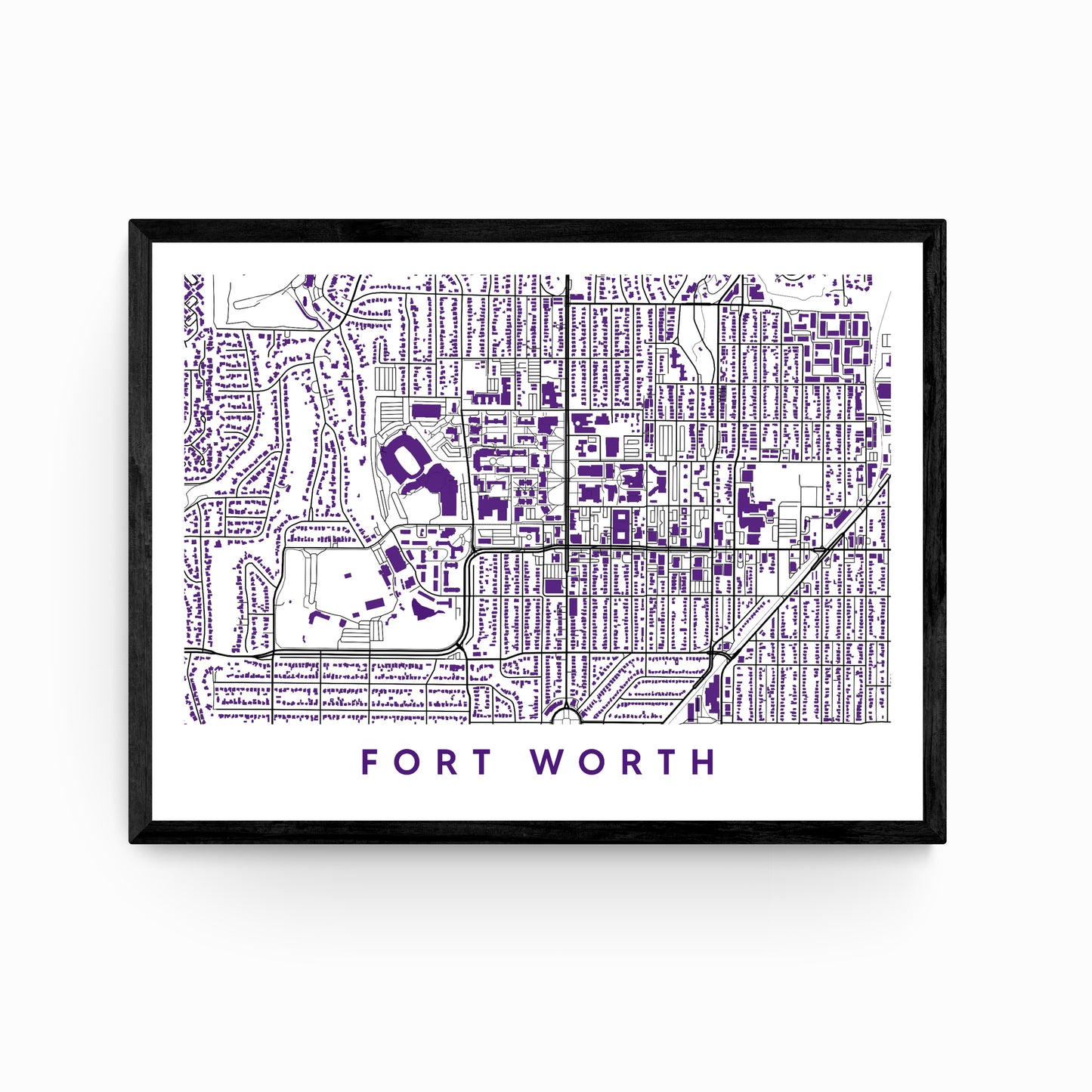 Fort Worth Texas Map