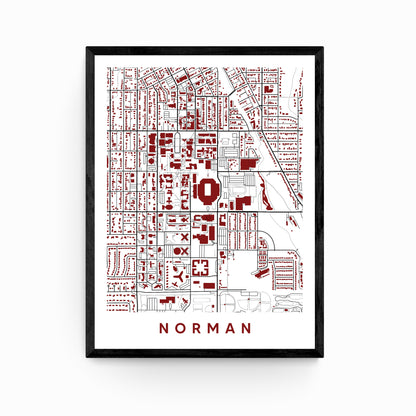 Norman Oklahoma Map