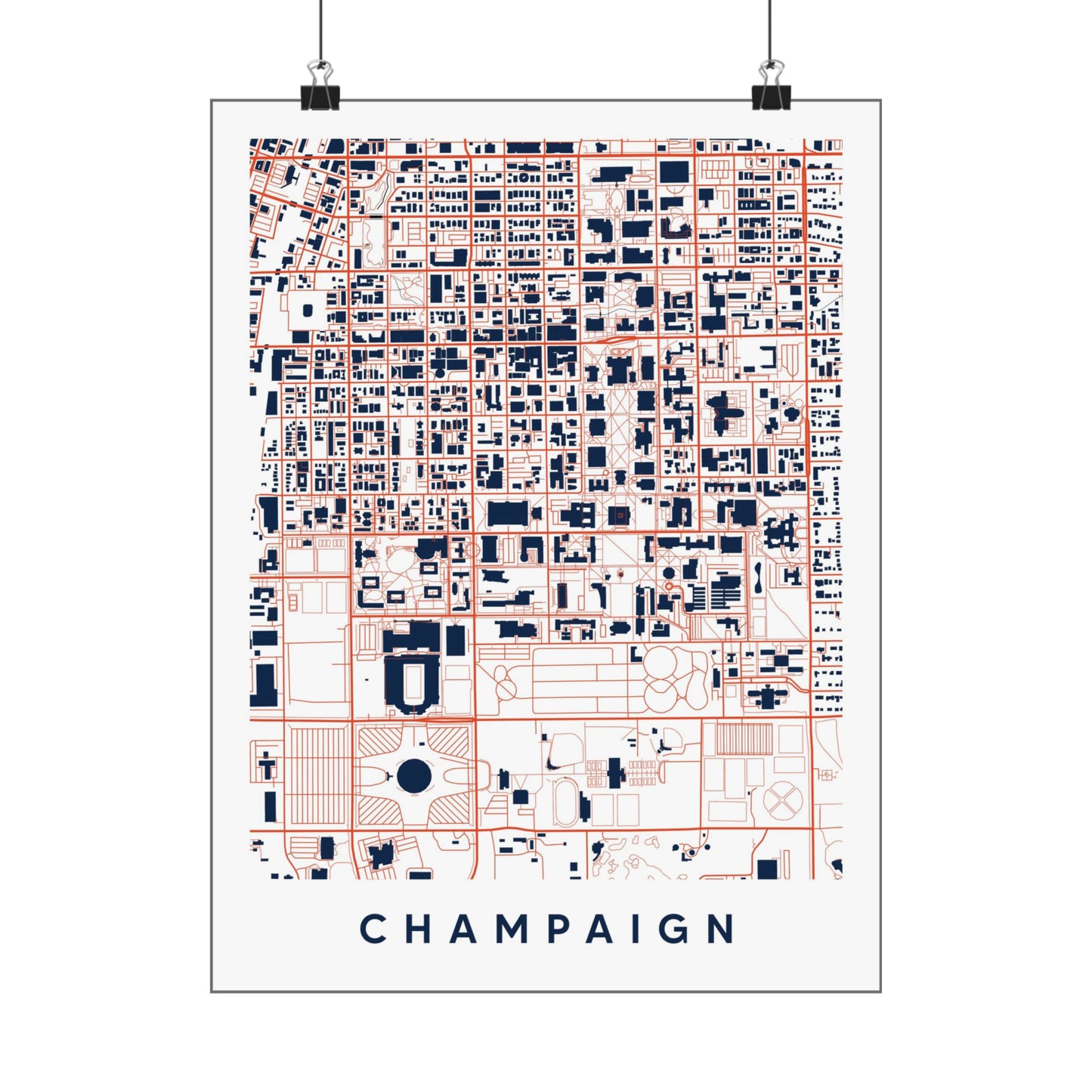 Champagne Illinois Map
