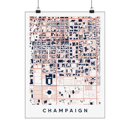 Champagne Illinois Map
