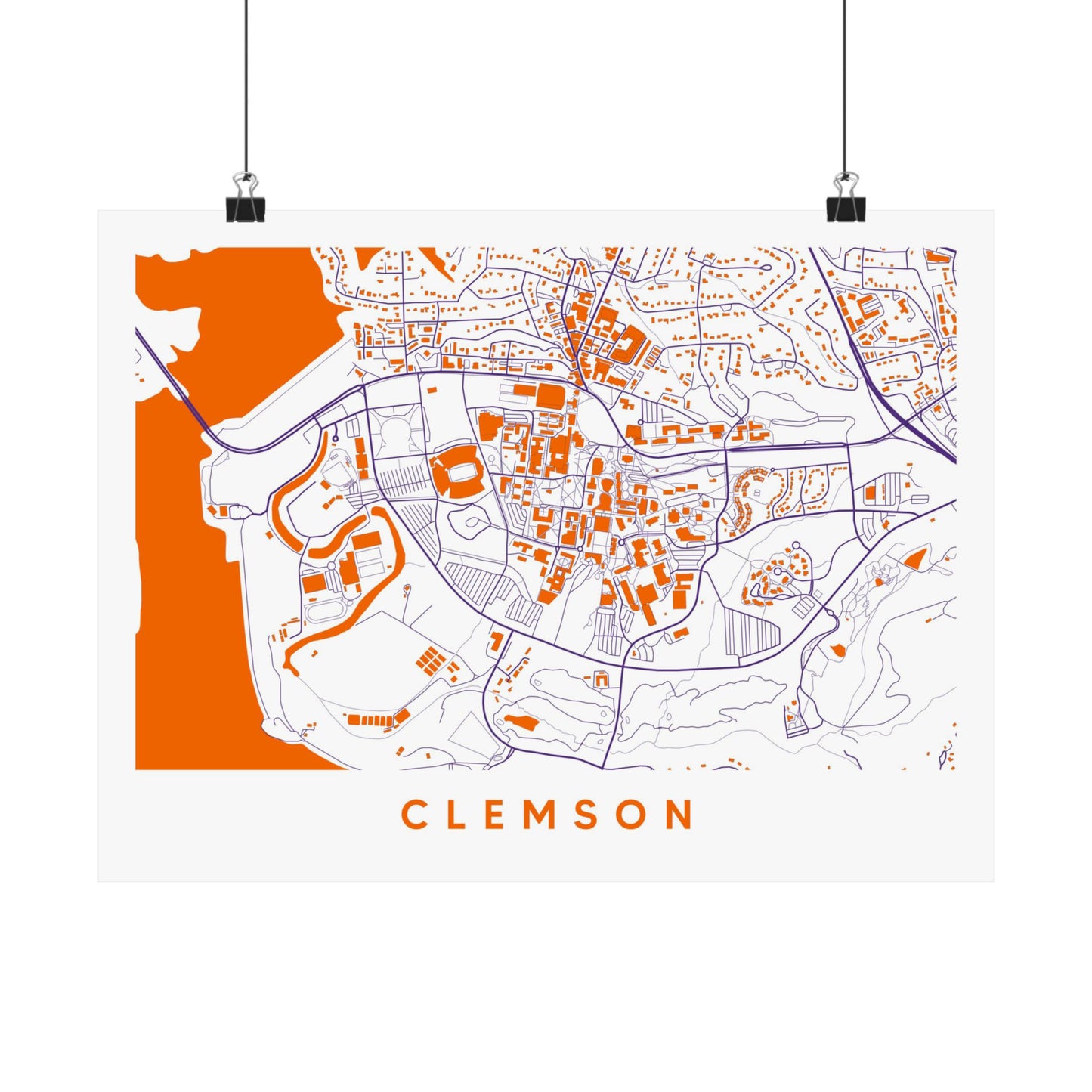 Clemson SC Map