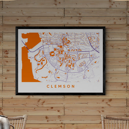 Clemson SC Map