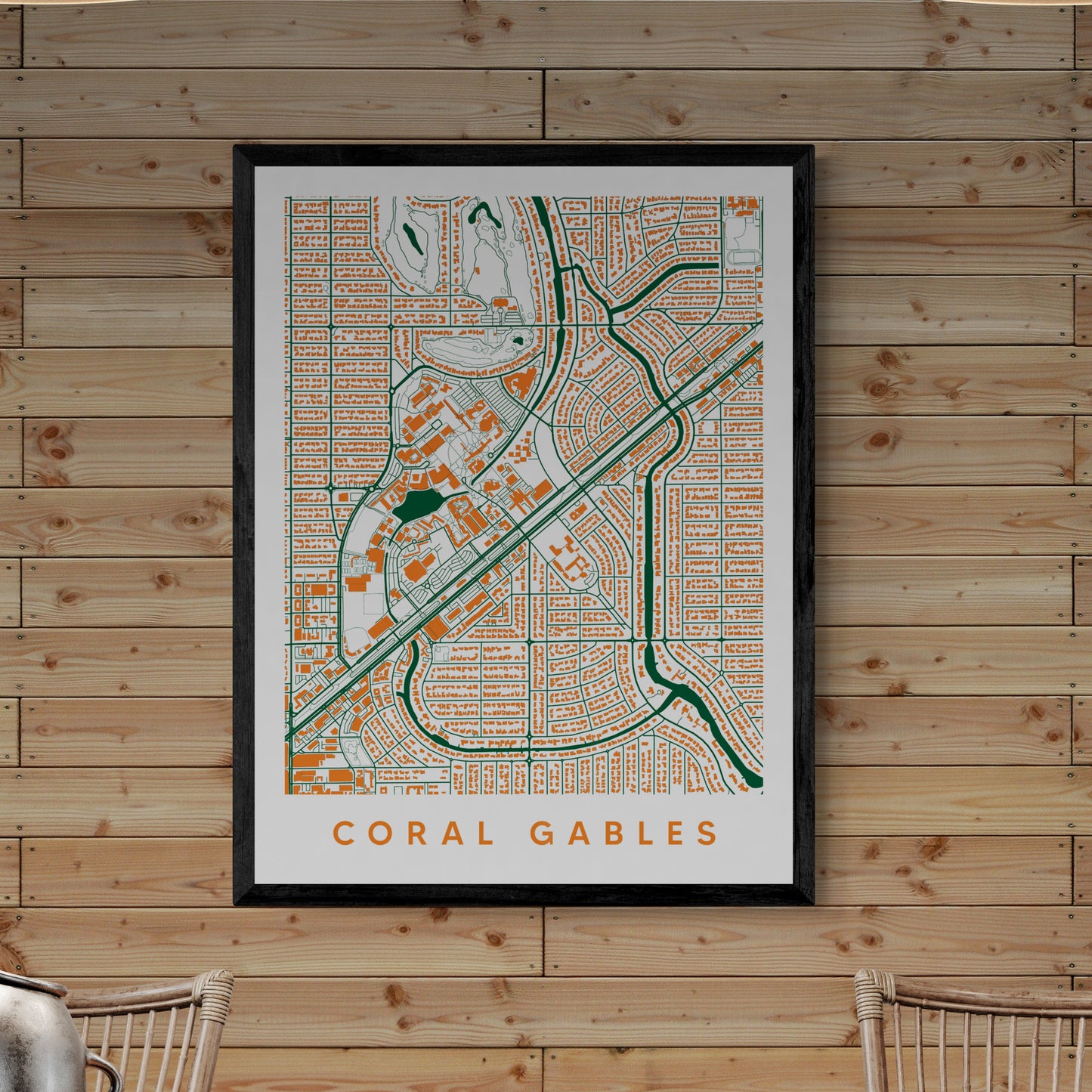 Coral Gables FL Map