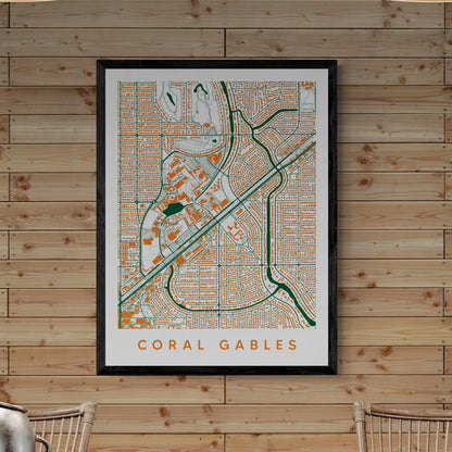 Coral Gables FL Map