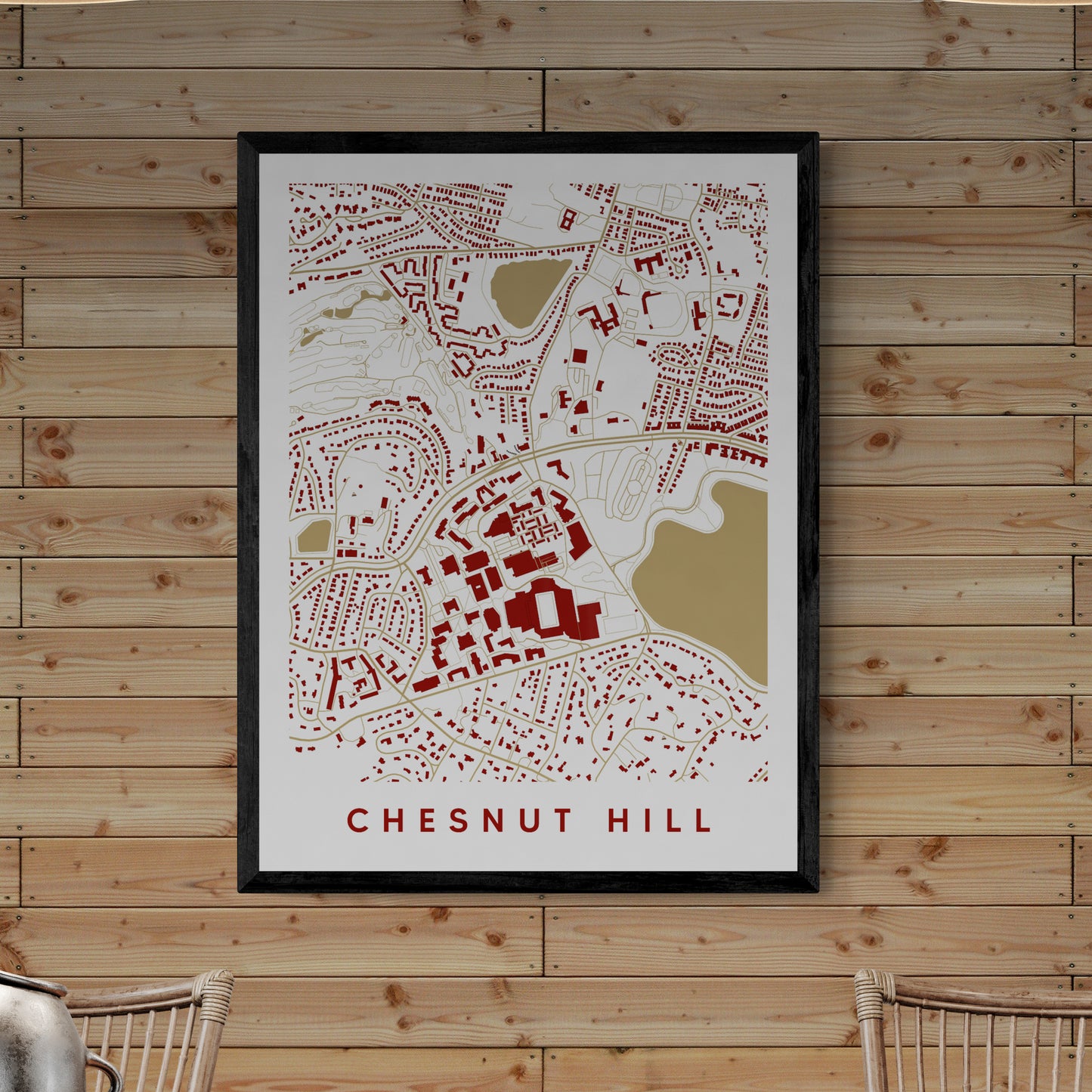 Chesnut Hill MA Map