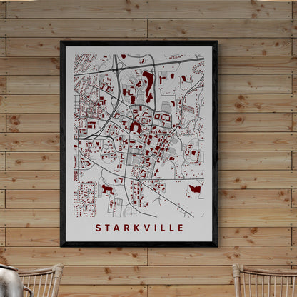 Starkville Mississippi Map