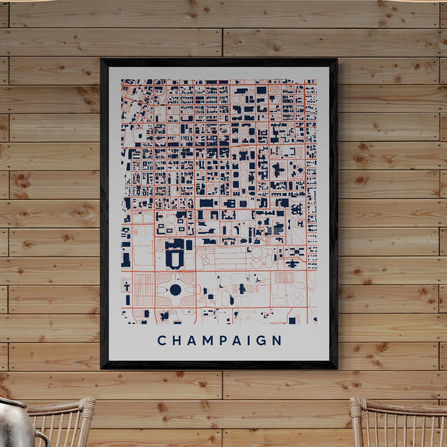 Champagne Illinois Map