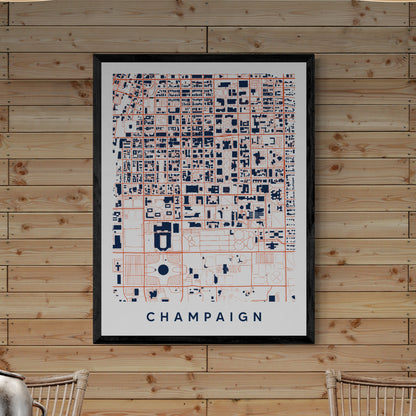 Champagne Illinois Map