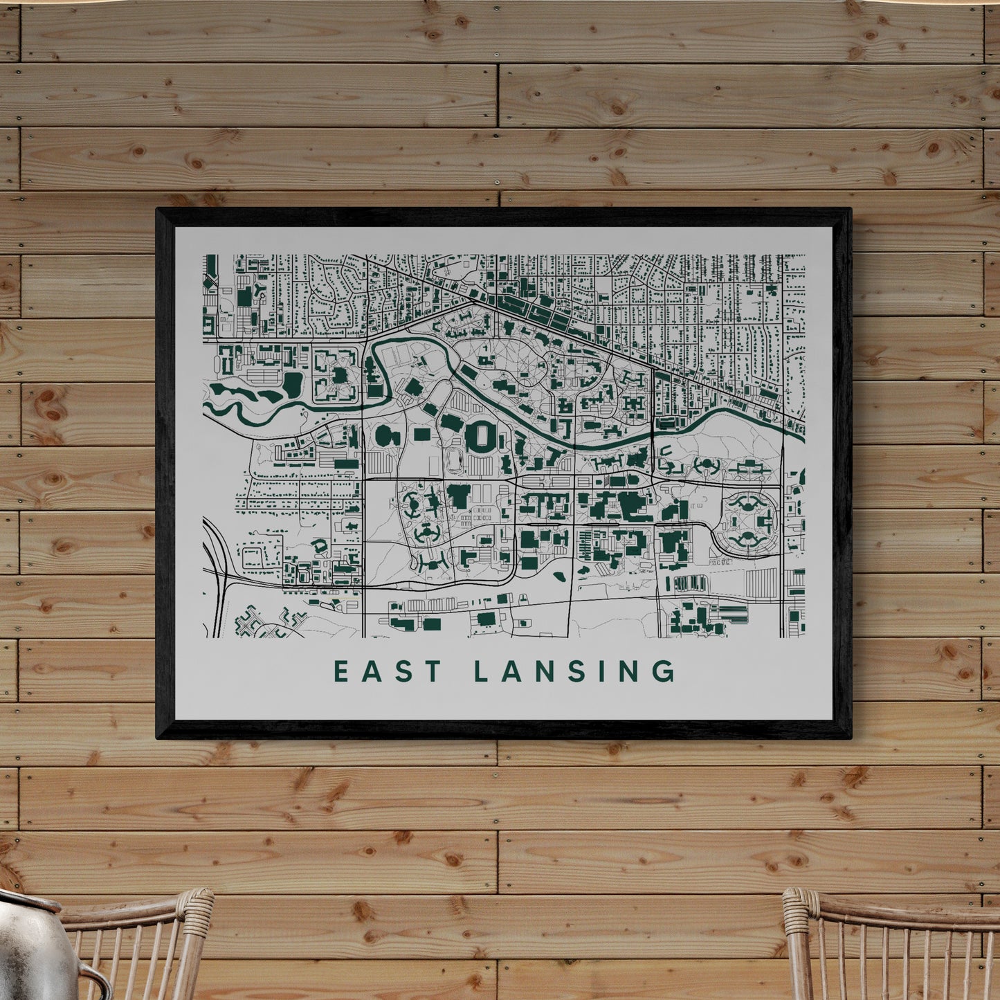 East Lansing Michigan Map