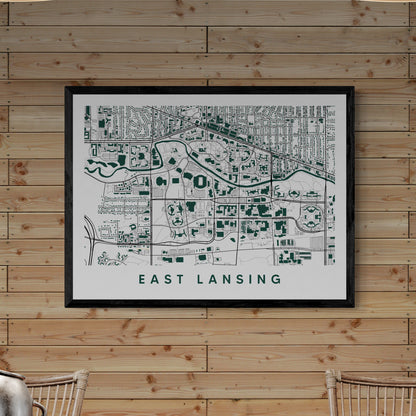 East Lansing Michigan Map