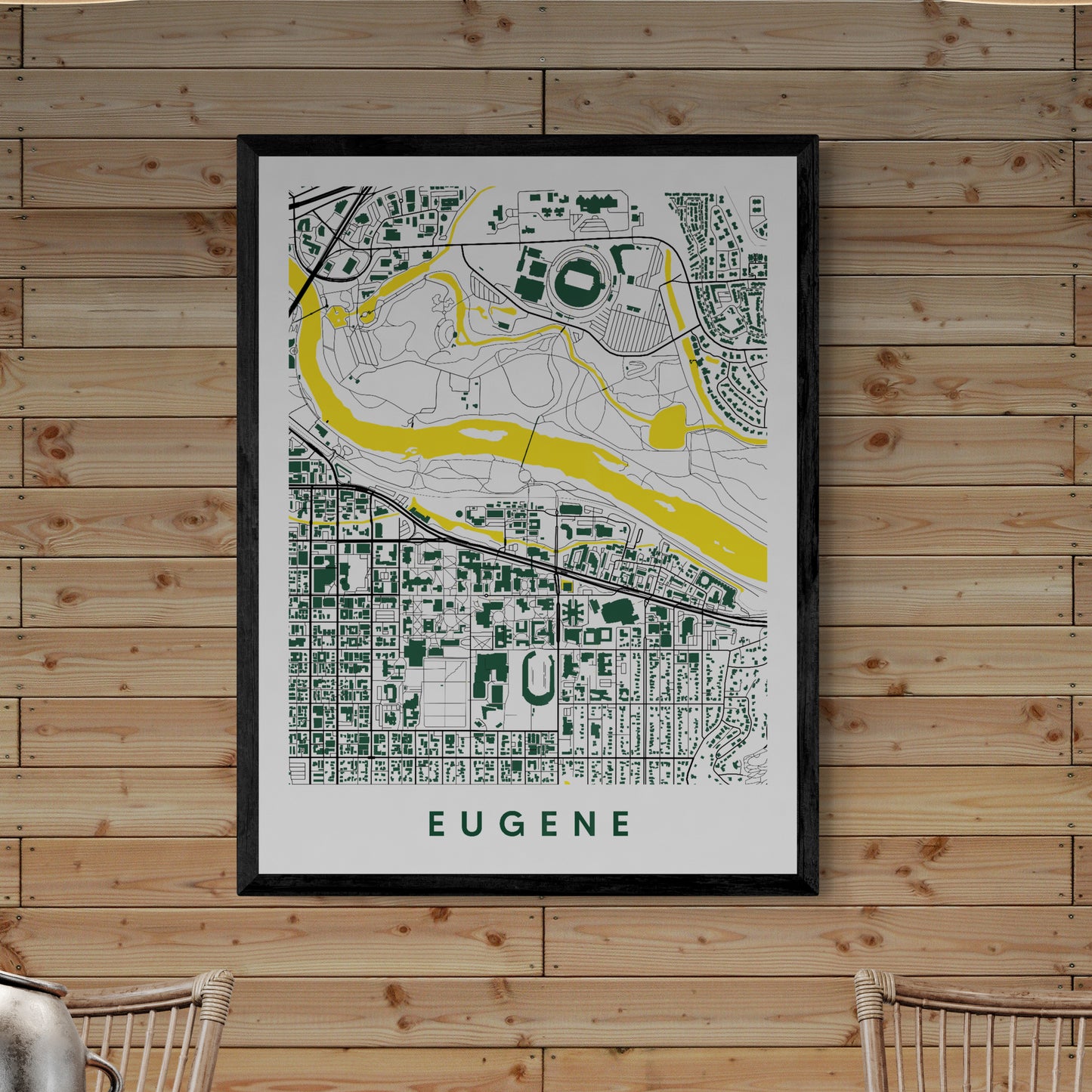 Eugene Oregon Map