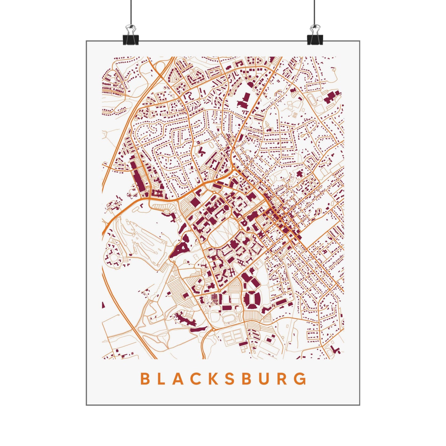 Blacksburg VA Map