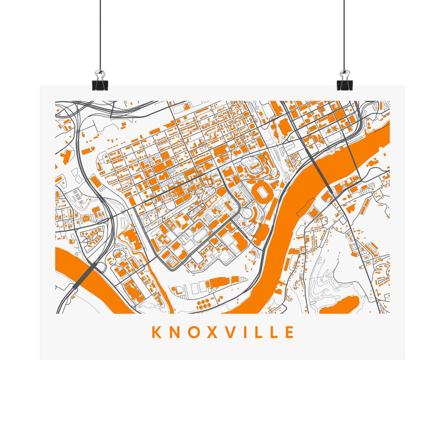 Knoxville Tennessee Map