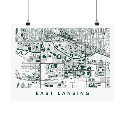 East Lansing Michigan Map