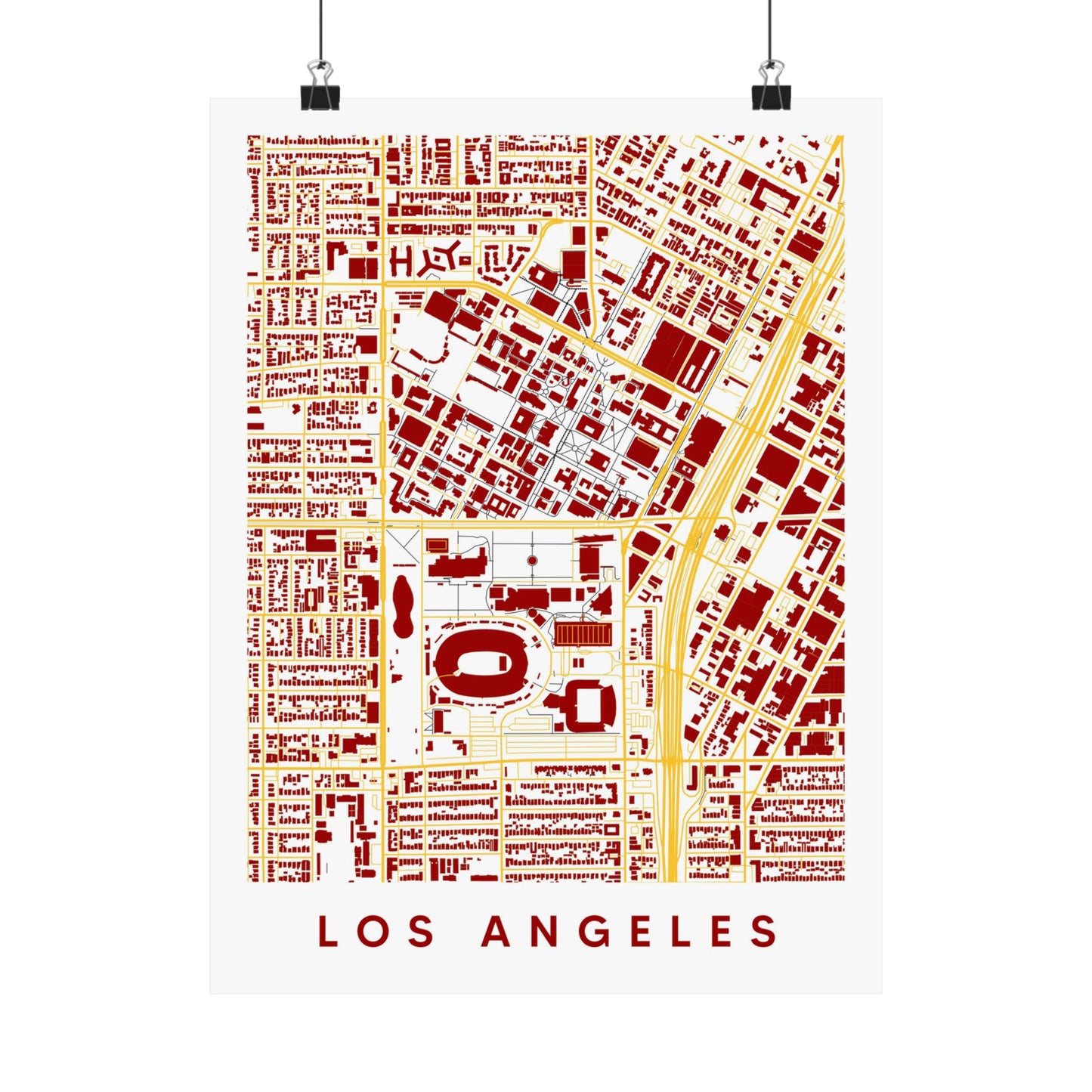 Los Angeles California Map