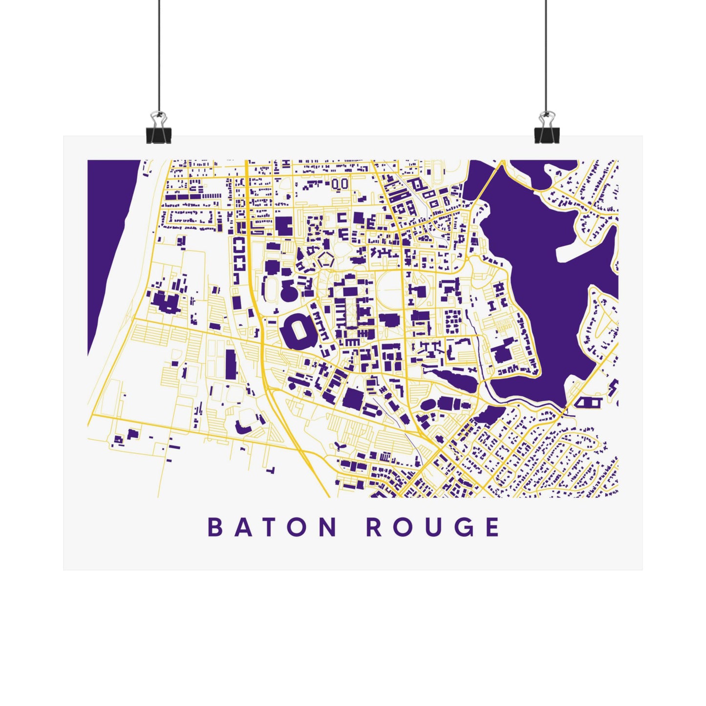 Baton Rouge LA Map