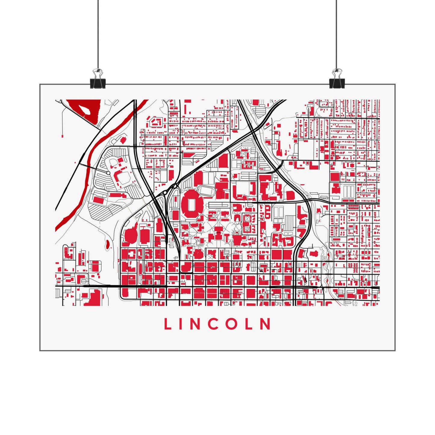 Lincoln Nebraska Map