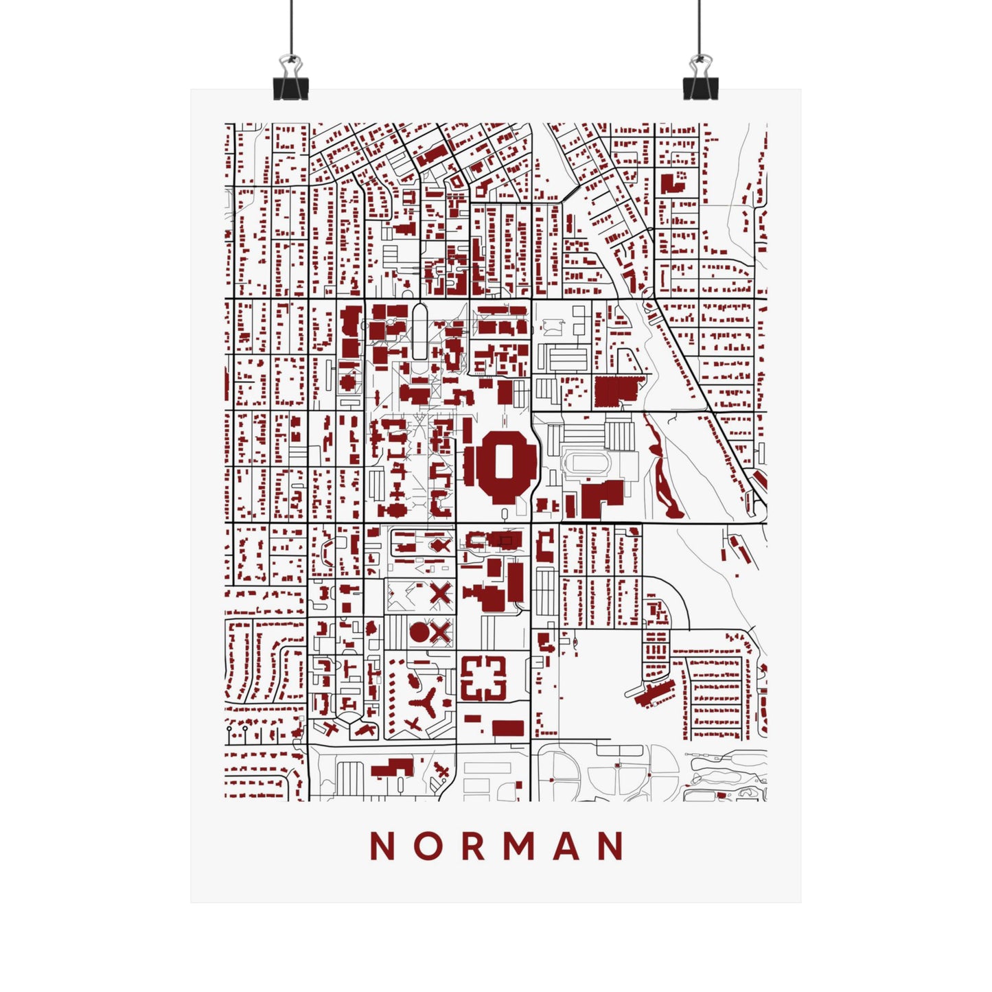 Norman Oklahoma Map