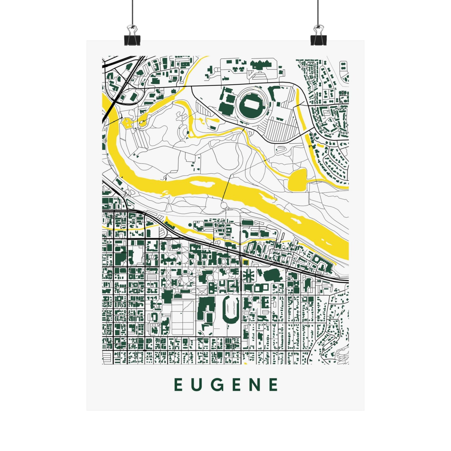 Eugene Oregon Map