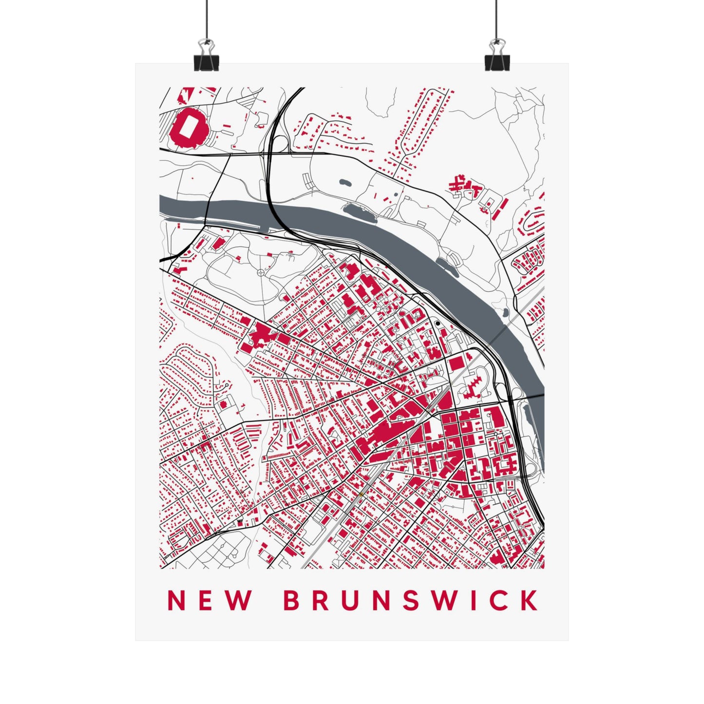 New Brunswick New Jersey Map