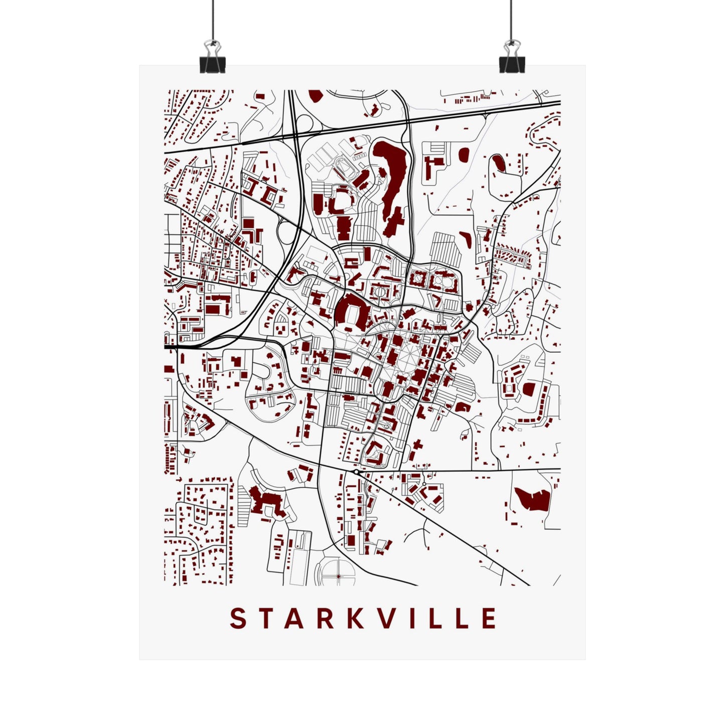 Starkville Mississippi Map