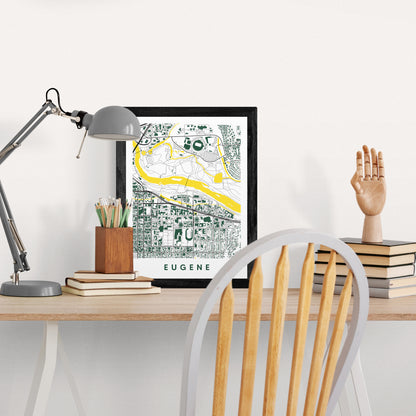 Eugene Oregon Map