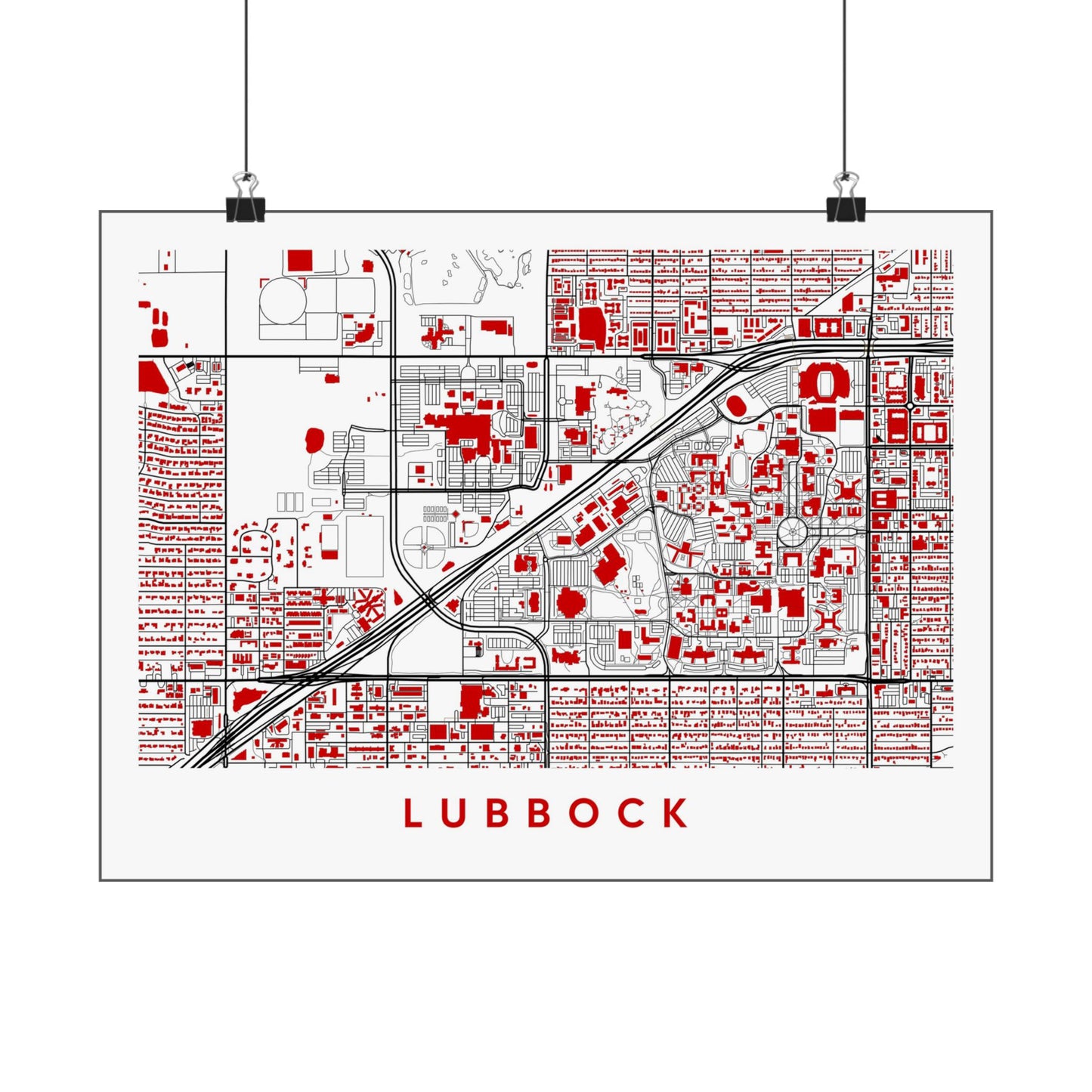 Lubbock Texas Map